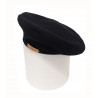 Beret plano negro