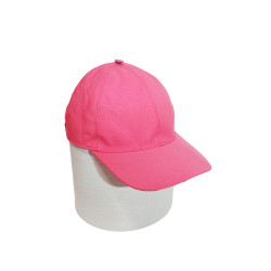 Cap rosa de gabardina forrada