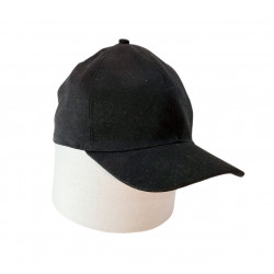 Cap de gabardina negra