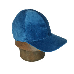 Cap terciopelo azul