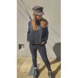 Baker a cuadros marrón