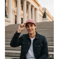 Cap cuadros rojo y blanco