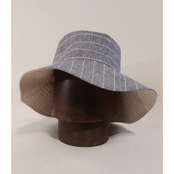 Capelina de lino rayado