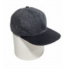 Cap paño gris y negra